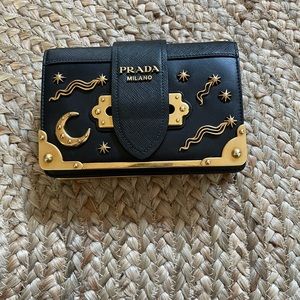 DAMAGED! Prada Cahier Astrology bag black